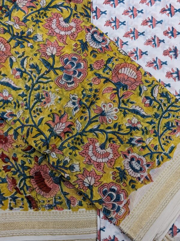 UNSTITCHED 3 PIECE MAHESWAERI SILK SUIT SET