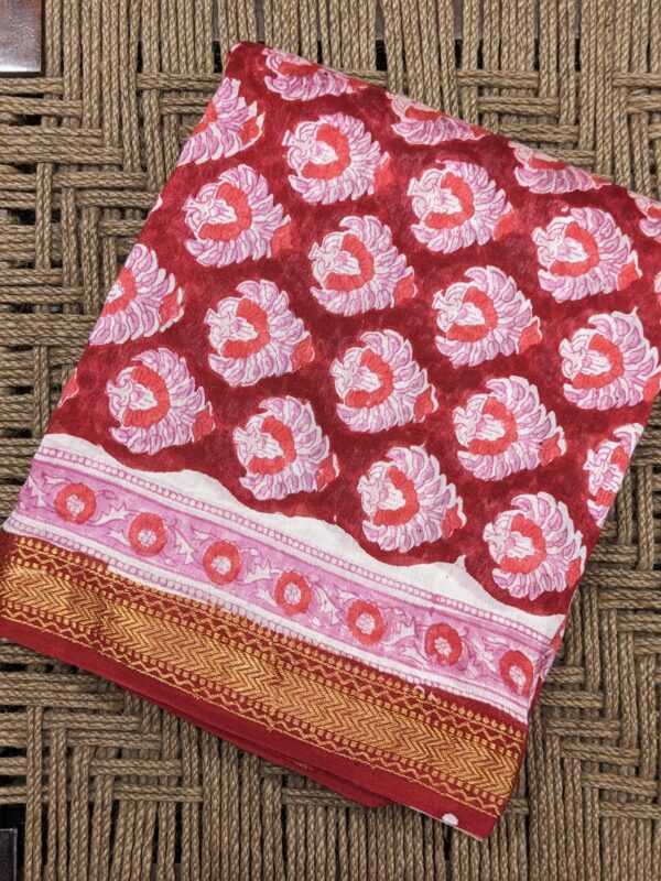 UNSTITCHED 3 PIECE MAHESWAERI SILK SUIT SET