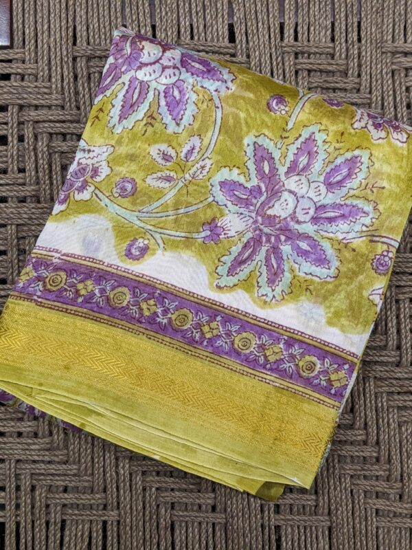 UNSTITCHED 3 PIECE MAHESWAERI SILK SUIT SET