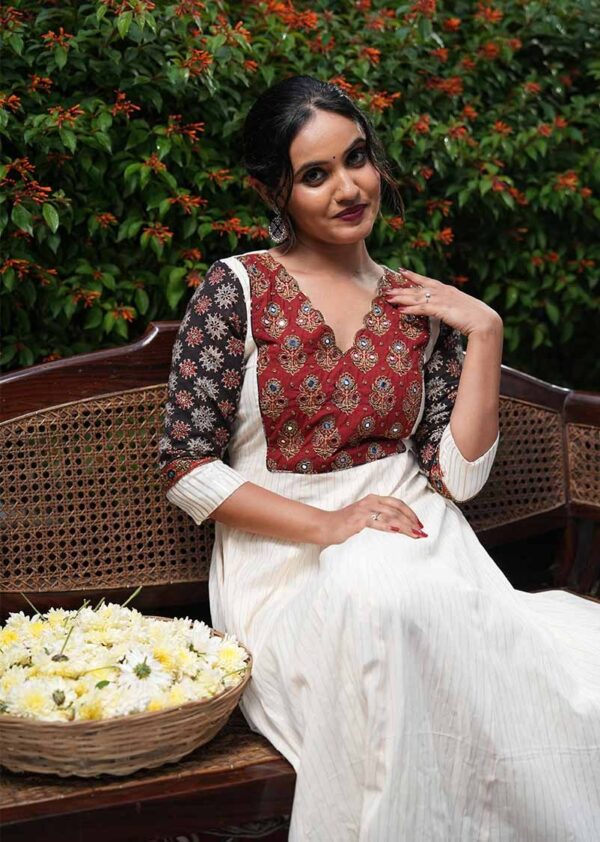GULBAHAR HANDBLOCK ANARKALI