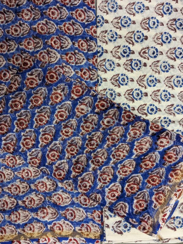 UNSTITCHED 3-PIECE CHANDERI SUIT SET