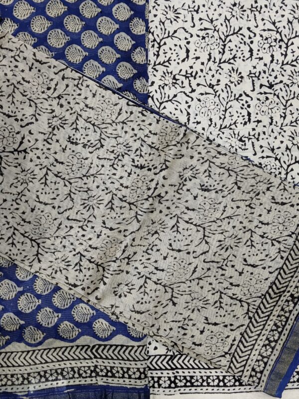 UNSTITCHED 3-PIECE CHANDERI SUIT SET