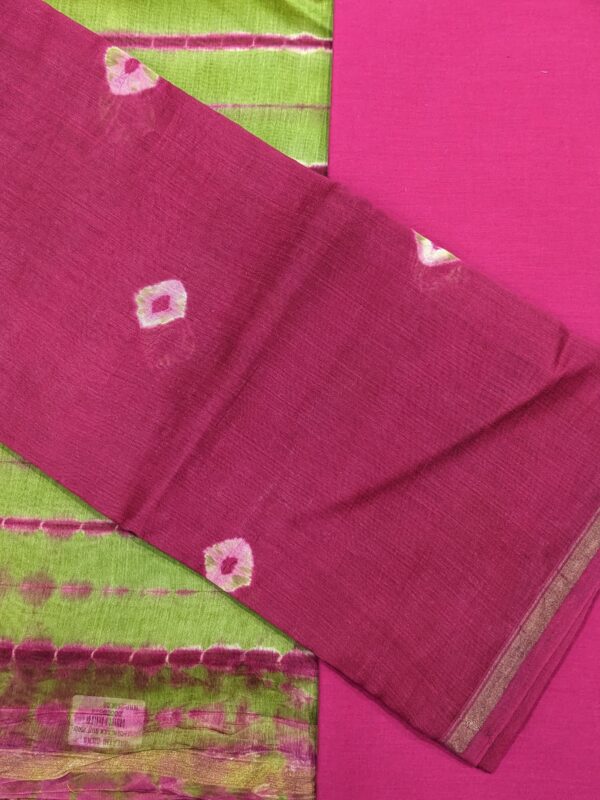 UNSTITCHED 3-PIECE CHANDERI SUIT SET