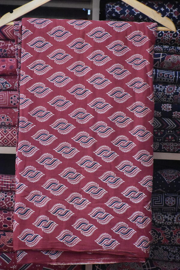 AJRAKH COTTON VEG FABRIC