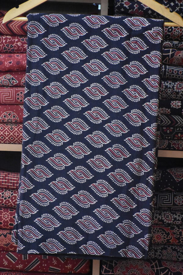 AJRAKH COTTON VEG FABRIC