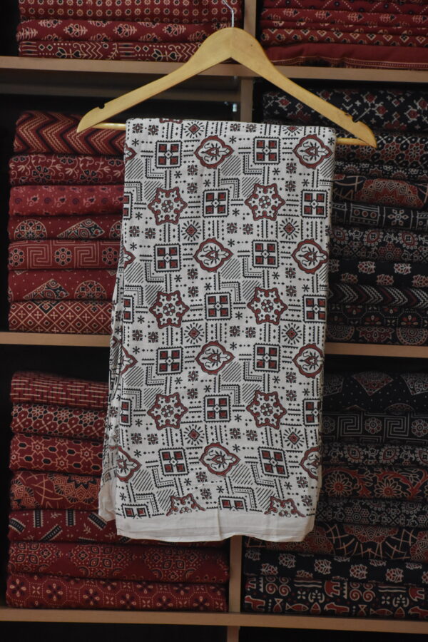 AJRAKH COTTON VEG FABRIC