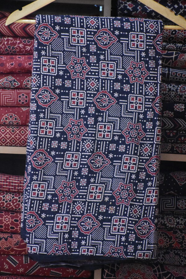 AJRAKH COTTON VEG FABRIC