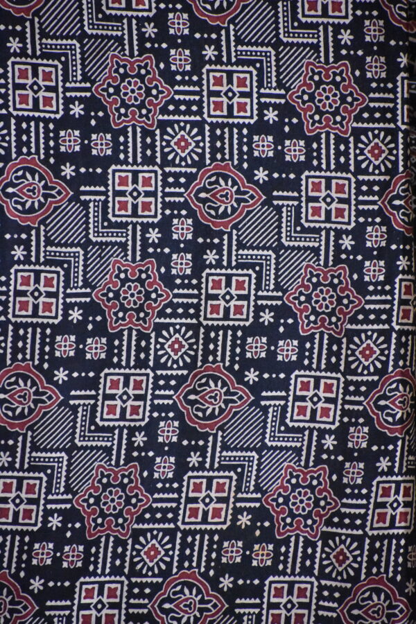 AJRAKH COTTON VEG FABRIC