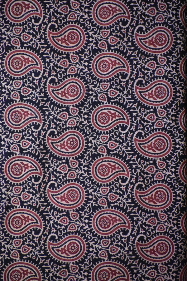 AJRAKH COTTON VEG FABRIC