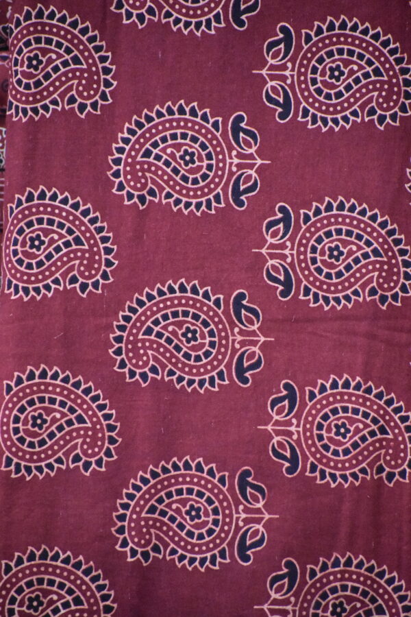 AJRAKH COTTON VEG FABRIC