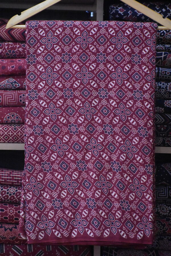 AJRAKH COTTON VEG FABRIC