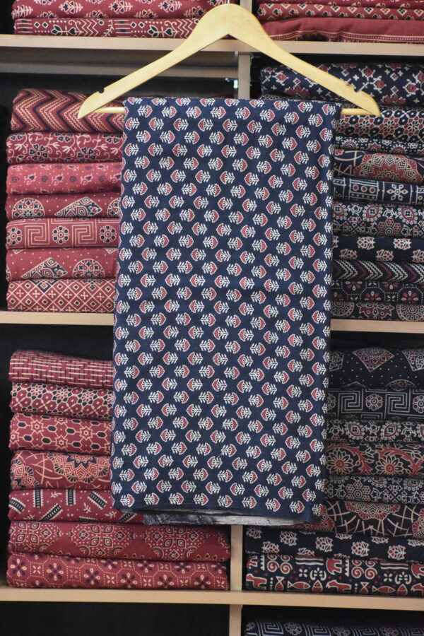 AJRAKH COTTON VEG FABRIC