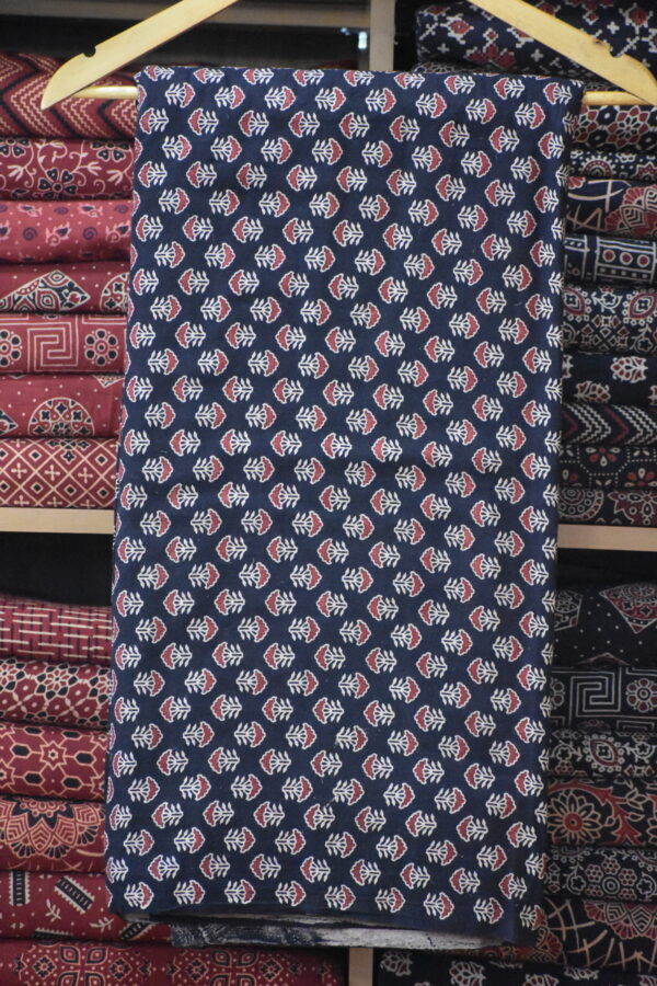 AJRAKH COTTON VEG FABRIC