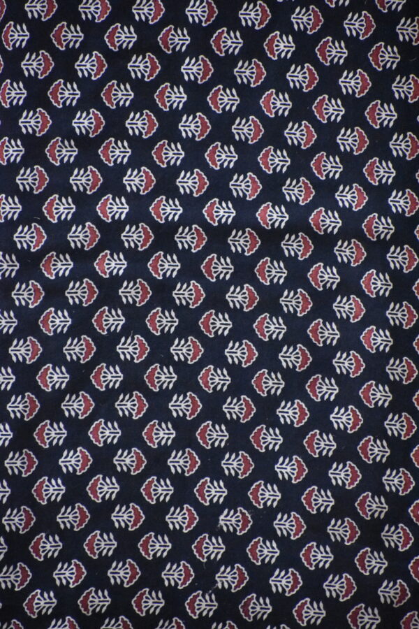 AJRAKH COTTON VEG FABRIC
