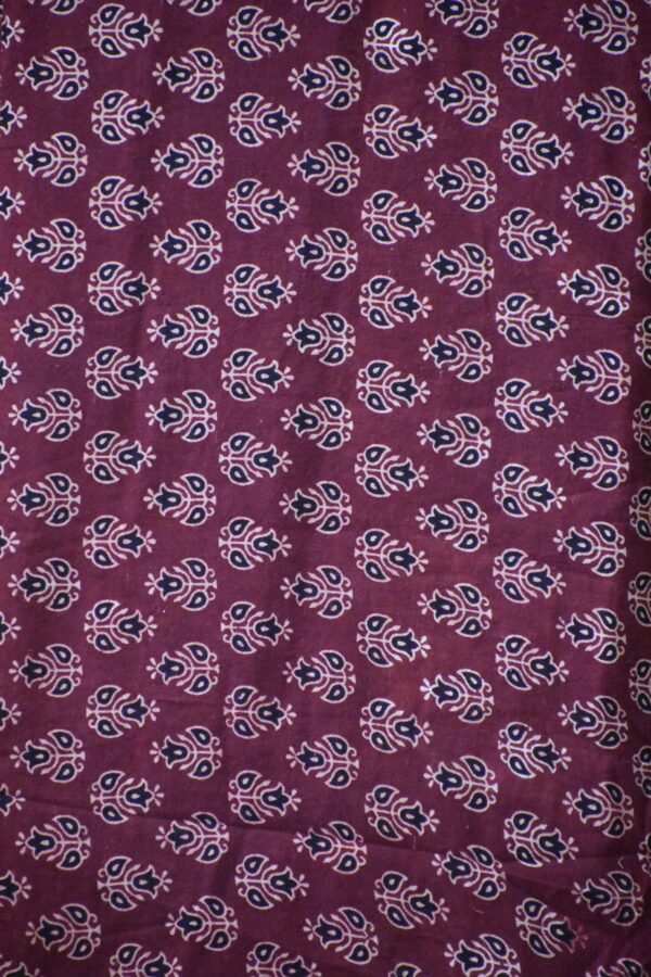 AJRAKH COTTON VEG FABRIC