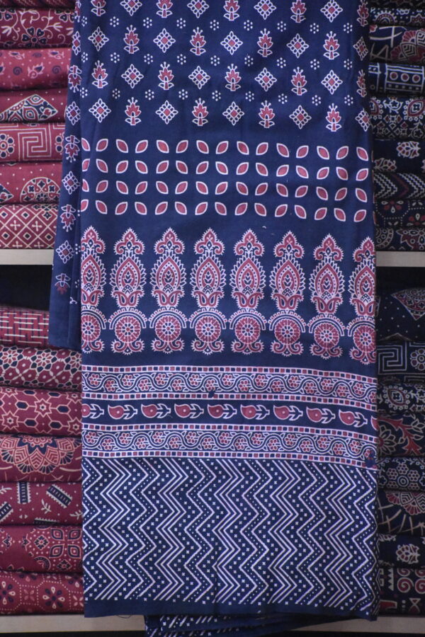 AJRAKH COTTON VEG FABRIC