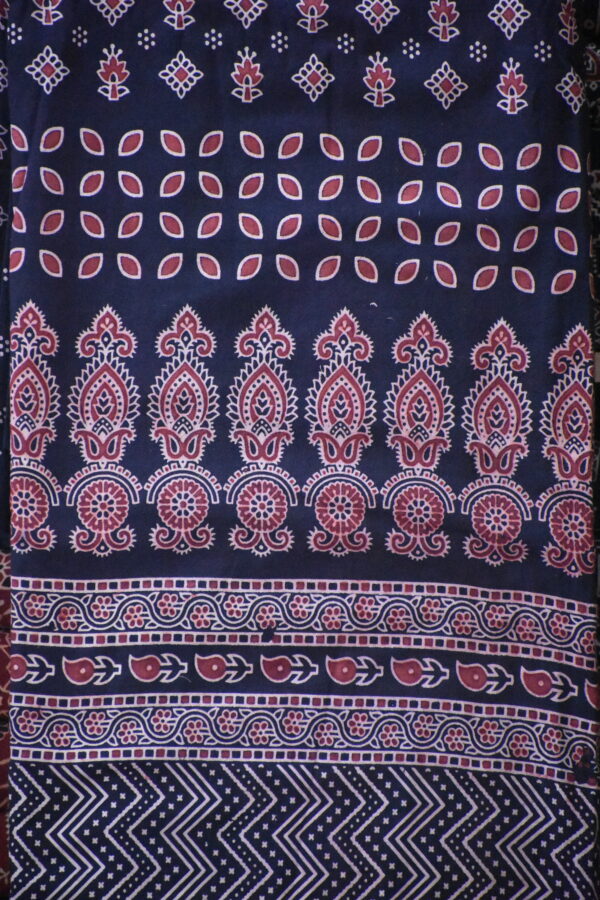 AJRAKH COTTON VEG FABRIC
