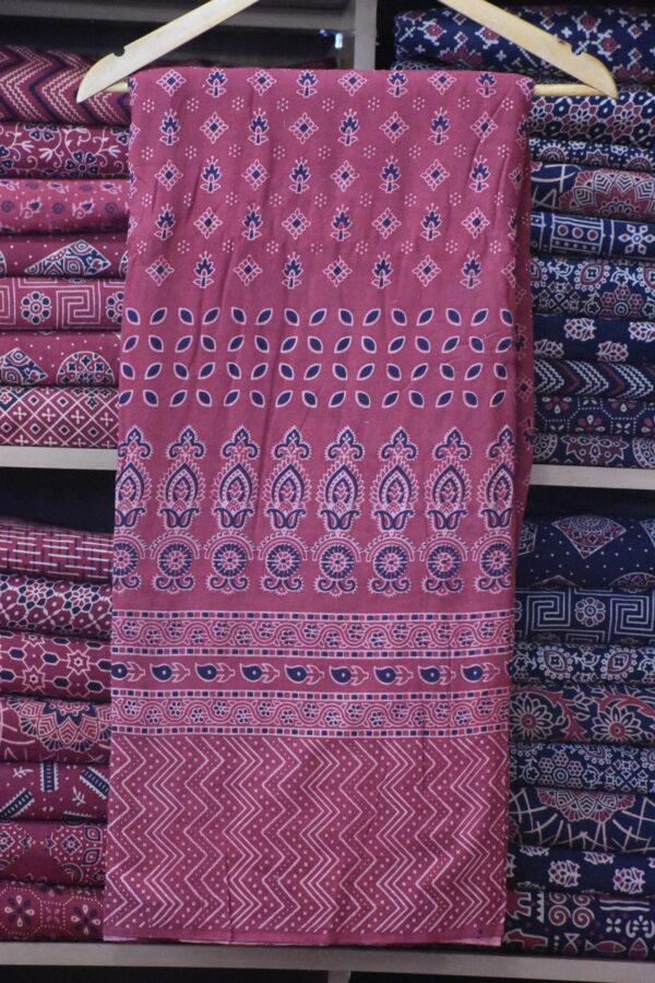 AJRAKH COTTON VEG FABRIC