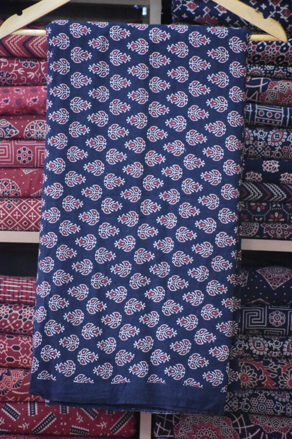 AJRAKH COTTON VEG FABRIC