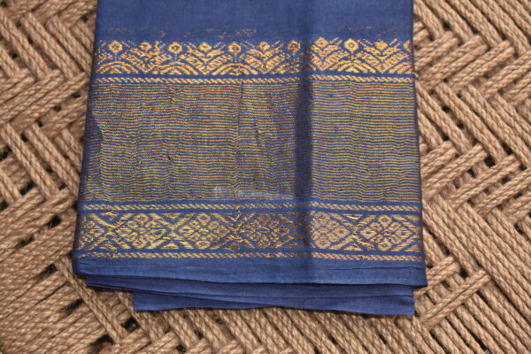 MADURAI SUNGUDI PLAIN KASAVU BORDER BLOUSE PIECE