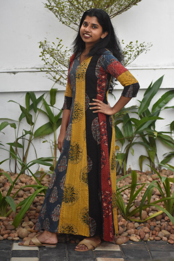 HAKOBA MULTI PANELLED DRESS