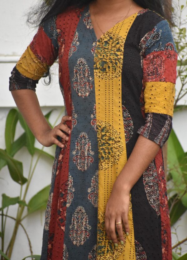 HAKOBA MULTI PANELLED DRESS