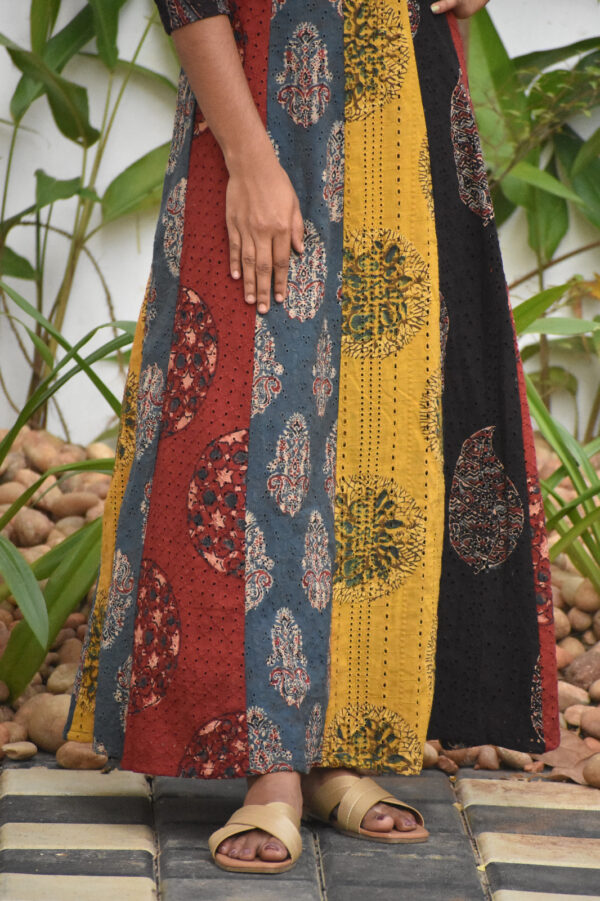 HAKOBA MULTI PANELLED DRESS