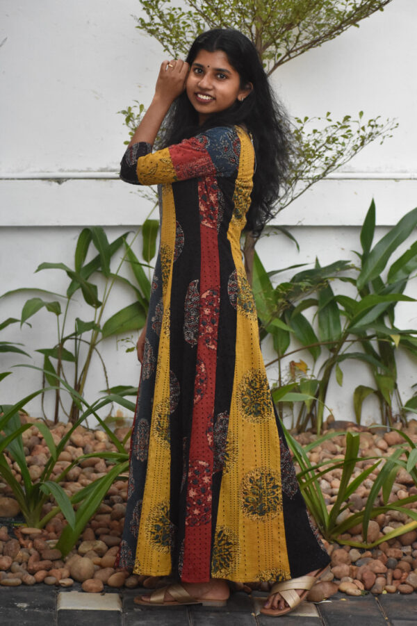 HAKOBA MULTI PANELLED DRESS