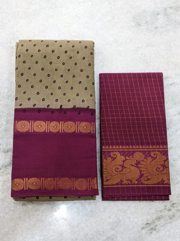 MADURAI SUNGUDI DOTTED SAREE
