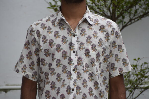 SANGANERI HANDBLOCK PRINT SHIRT