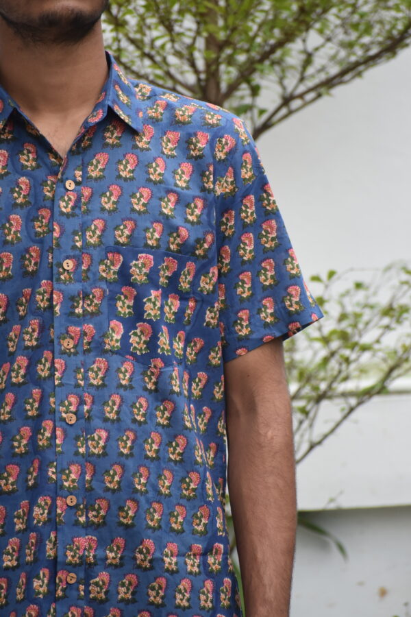 SANGANERI HANDBLOCK PRINT SHIRT