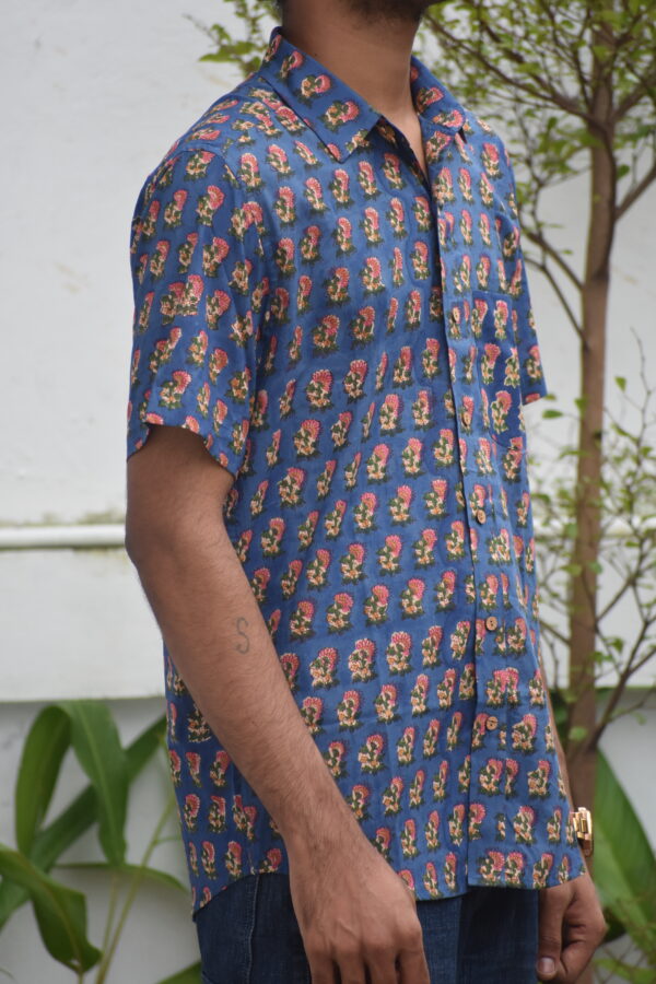 SANGANERI HANDBLOCK PRINT SHIRT