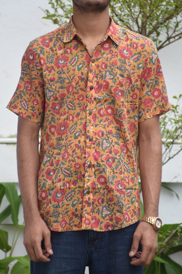 SANGANERI HANDBLOCK PRINT SHIRT