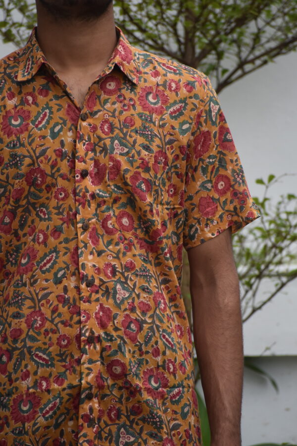 SANGANERI HANDBLOCK PRINT SHIRT