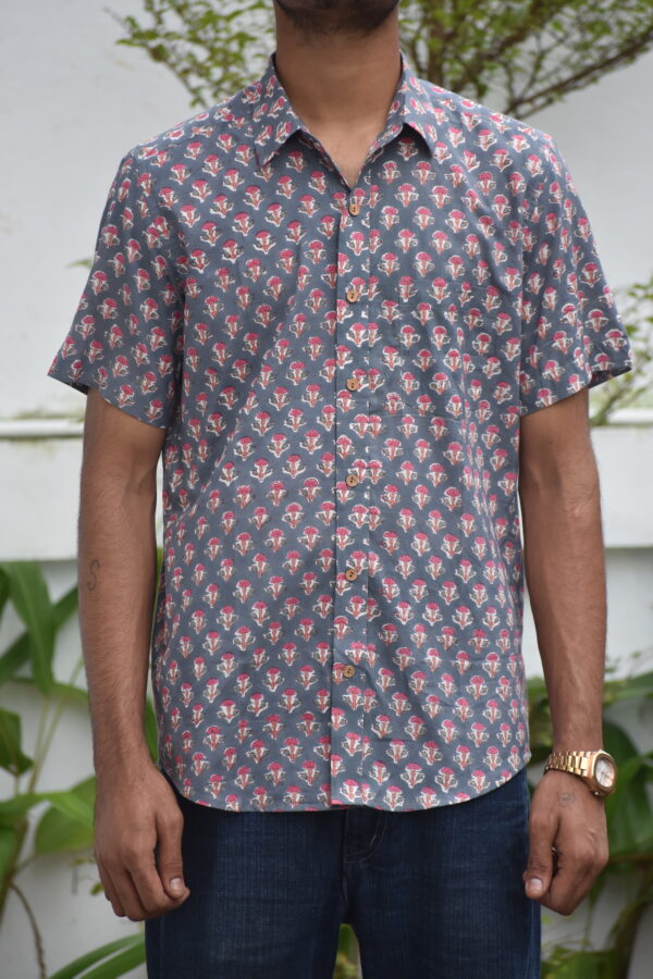 SANGANERI HANDBLOCK PRINT SHIRT