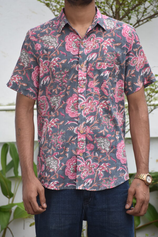 SANGANERI HANDBLOCK PRINT SHIRT