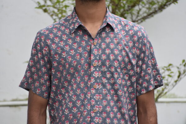 SANGANERI HANDBLOCK PRINT SHIRT