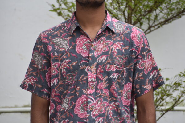 SANGANERI HANDBLOCK PRINT SHIRT