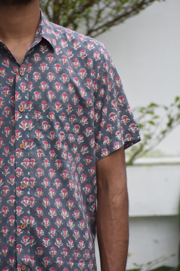 SANGANERI HANDBLOCK PRINT SHIRT