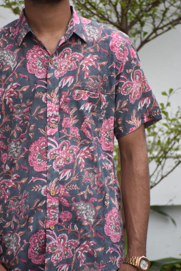 SANGANERI HANDBLOCK PRINT SHIRT