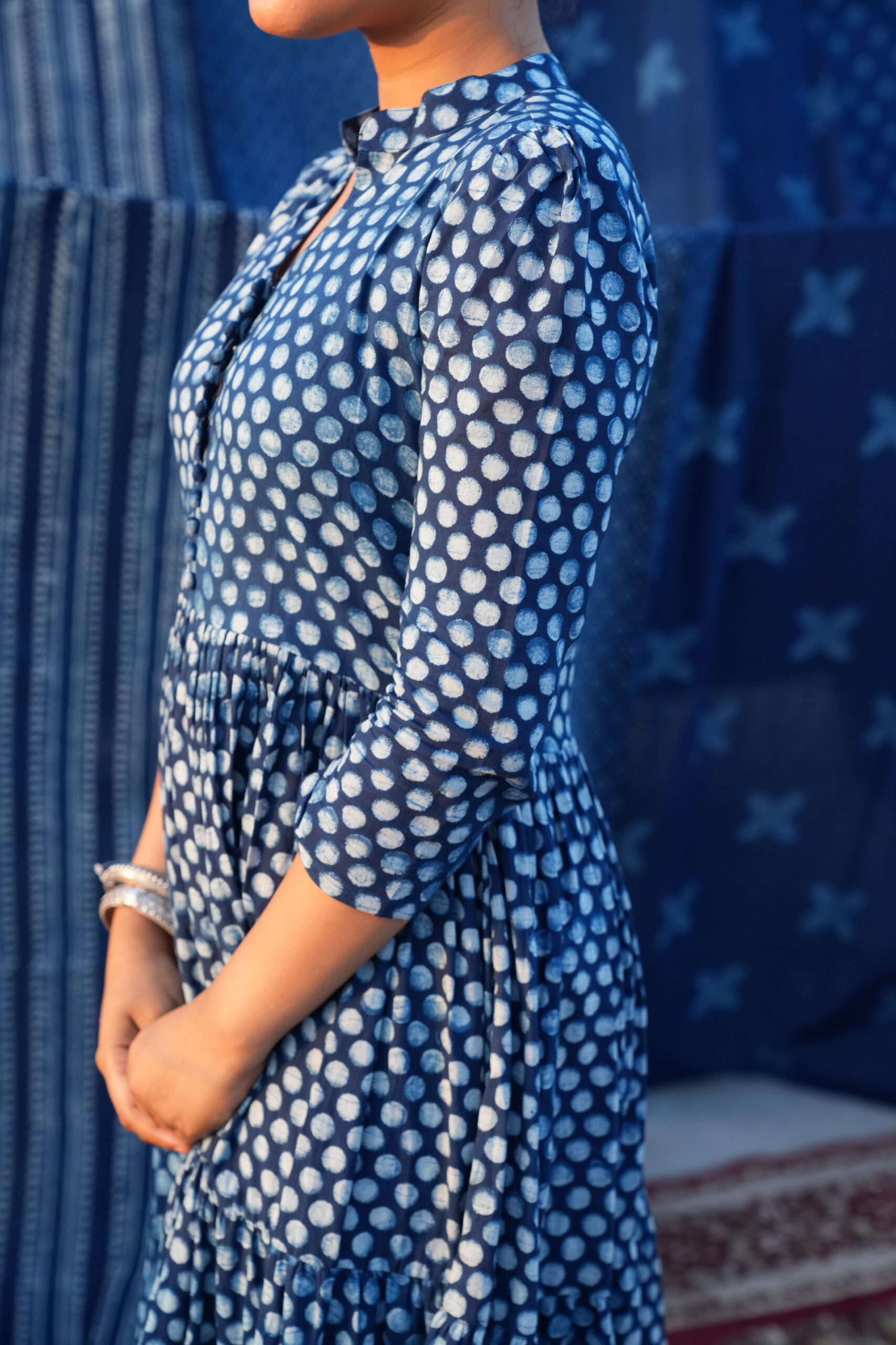 nee;ika indigo dress