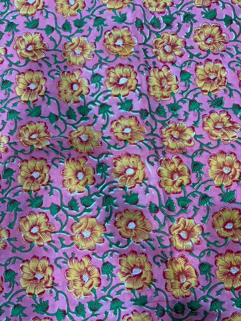 Sanganeri cotton fabric