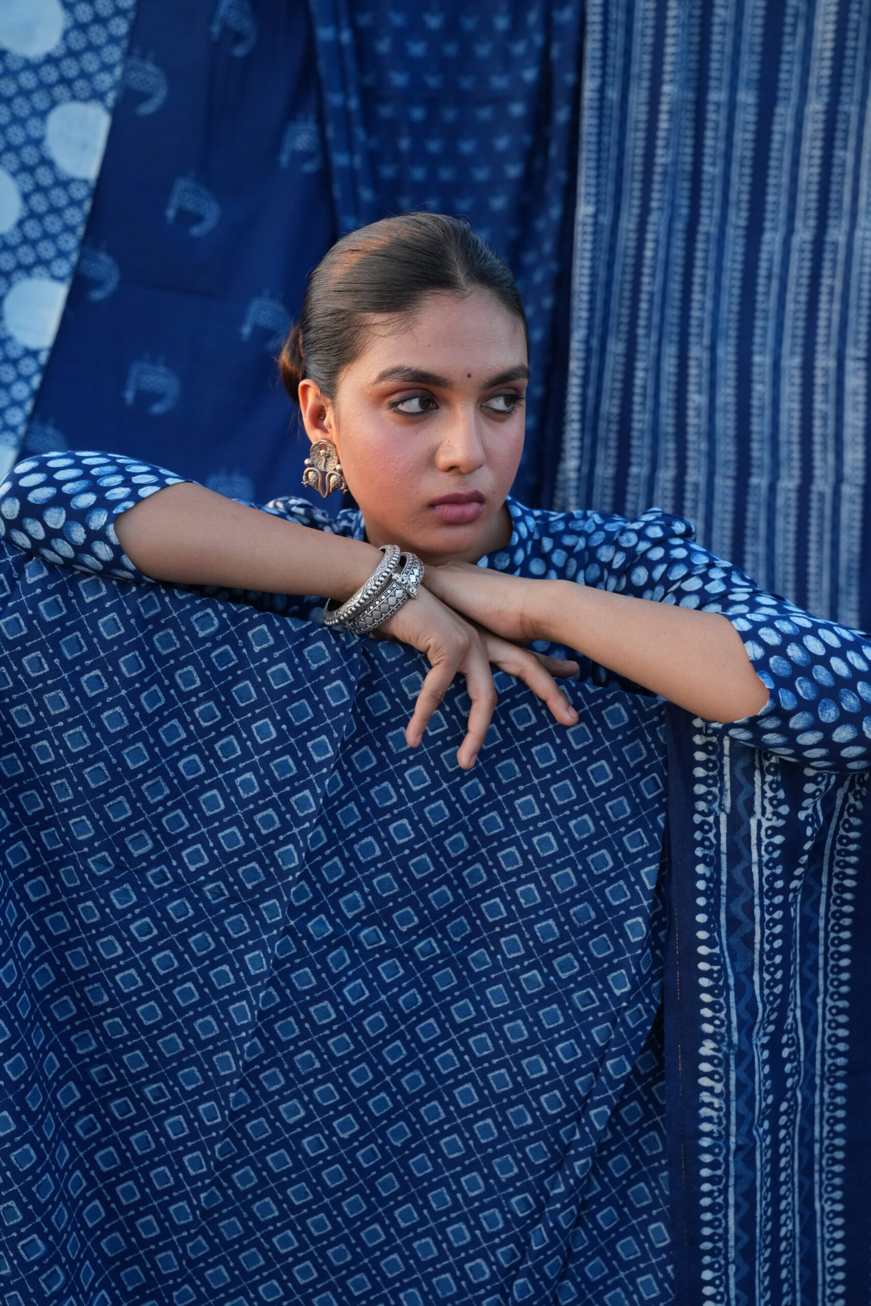 nee;ika indigo dress