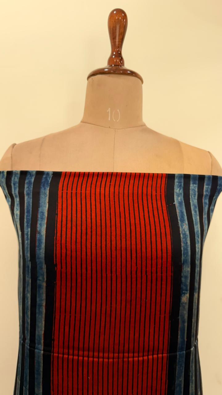 Handblock Ajrakh Modal Suit Set - Image 2