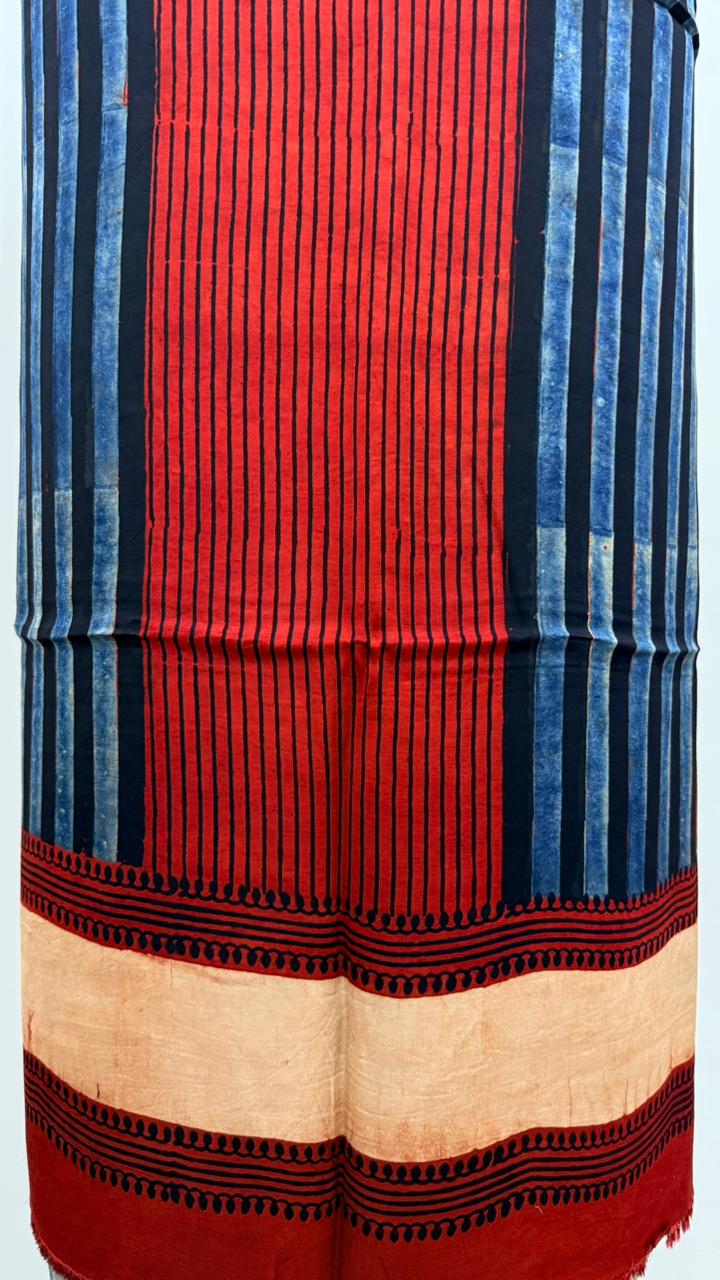 Handblock Ajrakh Modal Suit Set - Image 3