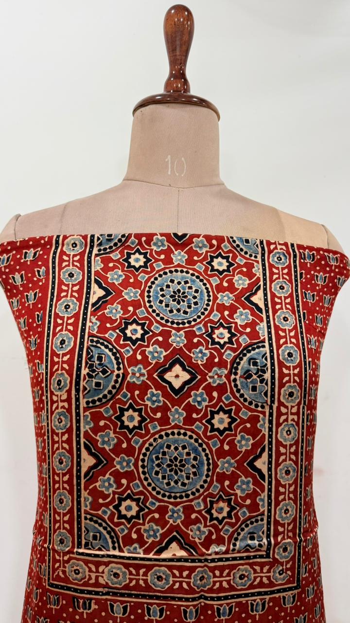 Handblock Ajrakh Modal Suit Set - Image 2