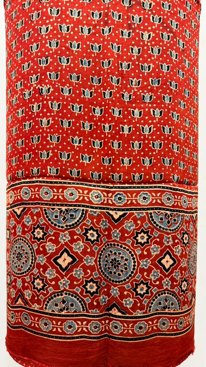 Handblock Ajrakh Modal Suit Set - Image 3