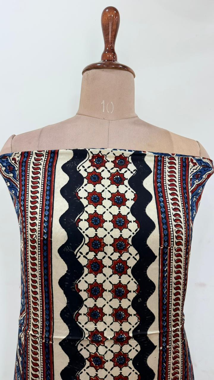 Handblock Ajrakh Modal Suit Set - Image 2