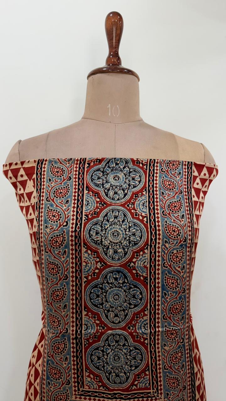 Handblock Ajrakh Modal Suit Set - Image 2