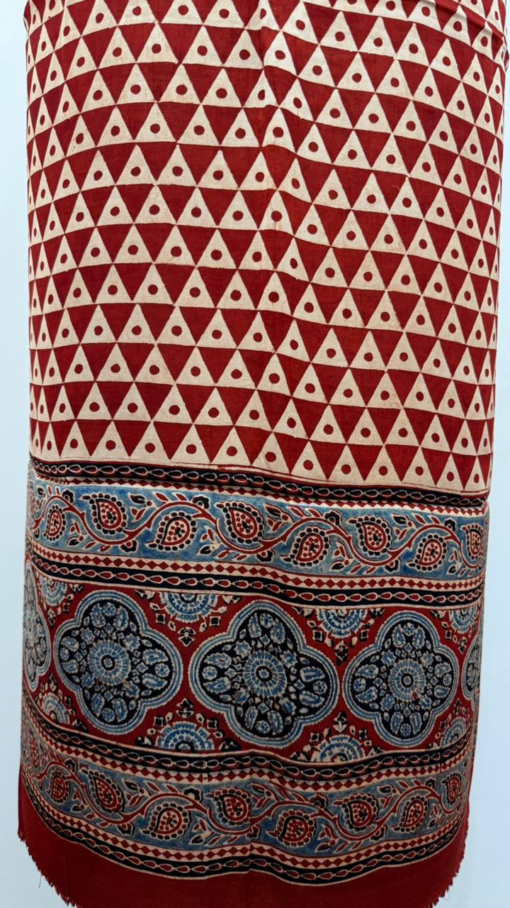 Handblock Ajrakh Modal Suit Set - Image 3
